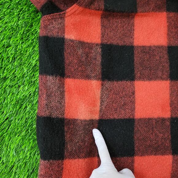 Vintage 70s Wool Hunting Jacket Women M/L 24x26 Baggy Oversized USA - Picture 8 of 12